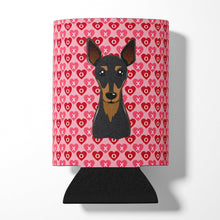 Load image into Gallery viewer, Min Pin Hearts Can or Bottle Hugger BB5310CC