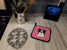 Load image into Gallery viewer, Border Collie Hearts Pot Holders - Set of 2 - Heat-Resistant Kitchen Essentials BB5311PTHD
