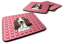 Load image into Gallery viewer, Basset Hound Hearts Foam Coaster  BB5313FC