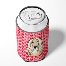 Load image into Gallery viewer, Afghan Hound Hearts Can or Bottle Hugger BB5314CC