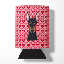 Load image into Gallery viewer, Doberman Pinscher Hearts Can or Bottle Hugger BB5315CC