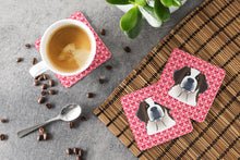 Load image into Gallery viewer, Saint Bernard Hearts Foam Coaster  BB5316FC
