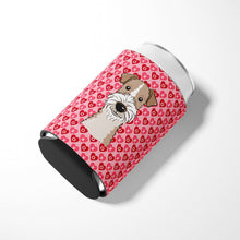 Load image into Gallery viewer, Wire Haired Fox Terrier Hearts Can or Bottle Hugger BB5317CC
