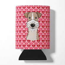 Load image into Gallery viewer, Wire Haired Fox Terrier Hearts Can or Bottle Hugger BB5317CC