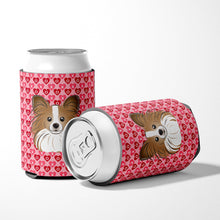 Load image into Gallery viewer, Papillon Hearts Can or Bottle Hugger BB5318CC