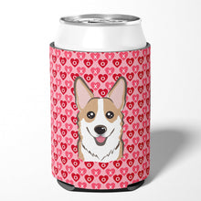 Load image into Gallery viewer, Sable Corgi Hearts Can or Bottle Hugger BB5323CC