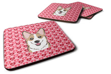 Load image into Gallery viewer, Sable Corgi Hearts Foam Coaster  BB5323FC