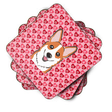 Load image into Gallery viewer, Red Corgi Hearts Foam Coaster  BB5324FC