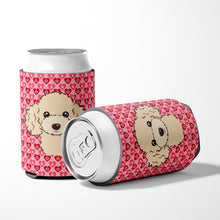 Load image into Gallery viewer, Buff Poodle Hearts Can or Bottle Hugger BB5328CC