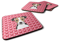 Load image into Gallery viewer, Jack Russell Terrier Hearts Foam Coaster  BB5331FC