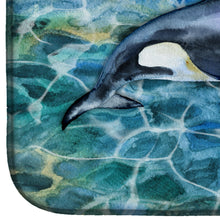 Load image into Gallery viewer, Killer Whale Orca Dish Drying Mat – Absorbent, Artistic Kitchen Essentials BB5334DDM