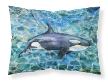 Load image into Gallery viewer, Killer Whale Orca Fabric Standard Pillowcase – Artistic Decorative Front, White Back BB5334PILLOWCASE
