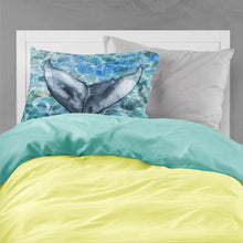 Load image into Gallery viewer, Whale Tail Fabric Standard Pillowcase – Artistic Decorative Front, White Back BB5337PILLOWCASE
