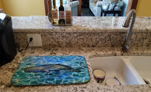 Load image into Gallery viewer, Sperm Whale Cachalot Dish Drying Mat – Absorbent, Artistic Kitchen Essentials BB5338DDM