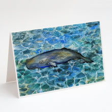 Load image into Gallery viewer, Sperm Whale Cachalot Greeting Cards -  Blank Note Cards – 8-Pack of Artist-Designed Cards with Envelopes