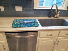 Load image into Gallery viewer, Dolphin Dish Drying Mat – Absorbent, Artistic Kitchen Essentials BB5339DDM