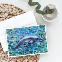 Load image into Gallery viewer, Dolphin Greeting Cards -  Blank Note Cards – 8-Pack of Artist-Designed Cards with Envelopes