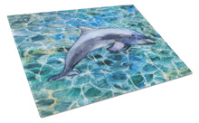 Load image into Gallery viewer, Dolphin Glass Cutting Boards – Durable, Decorative Kitchen Art Large BB5339LCB