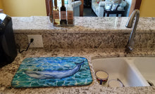 Load image into Gallery viewer, Humpback Whale Dish Drying Mat – Absorbent, Artistic Kitchen Essentials BB5340DDM