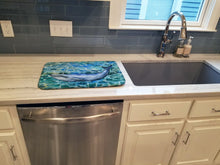 Load image into Gallery viewer, Humpback Whale Dish Drying Mat – Absorbent, Artistic Kitchen Essentials BB5340DDM