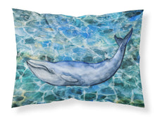 Load image into Gallery viewer, Humpback Whale Fabric Standard Pillowcase – Artistic Decorative Front, White Back BB5340PILLOWCASE