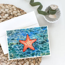 Load image into Gallery viewer, Starfish Greeting Cards -  Blank Note Cards – 8-Pack of Artist-Designed Cards with Envelopes
