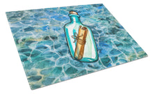 Load image into Gallery viewer, Messag in a Bottle Glass Cutting Boards – Durable, Decorative Kitchen Art Large BB5343LCB