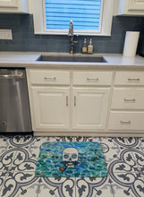 Load image into Gallery viewer, Skeleton Skull Pirate Machine Washable Memory Foam Mat BB5345RUG