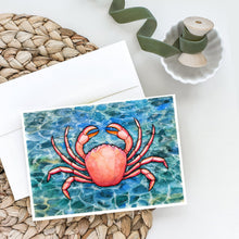 Load image into Gallery viewer, Crab Greeting Cards -  Blank Note Cards – 8-Pack of Artist-Designed Cards with Envelopes