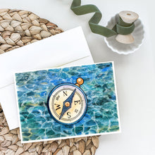Load image into Gallery viewer, Compass Greeting Cards -  Blank Note Cards – 8-Pack of Artist-Designed Cards with Envelopes