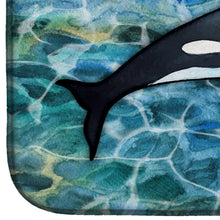 Load image into Gallery viewer, Killer Whale Orca Dish Drying Mat – Absorbent, Artistic Kitchen Essentials BB5348DDM