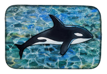 Load image into Gallery viewer, Killer Whale Orca Dish Drying Mat – Absorbent, Artistic Kitchen Essentials BB5348DDM
