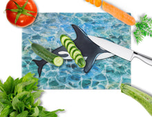 Load image into Gallery viewer, Killer Whale Orca Glass Cutting Boards – Durable, Decorative Kitchen Art Large BB5348LCB