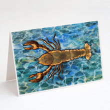 Load image into Gallery viewer, Lobster Greeting Cards -  Blank Note Cards – 8-Pack of Artist-Designed Cards with Envelopes