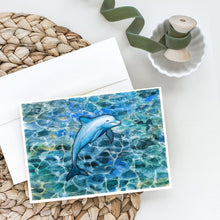 Load image into Gallery viewer, Dolphin Greeting Cards -  Blank Note Cards – 8-Pack of Artist-Designed Cards with Envelopes