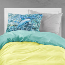 Load image into Gallery viewer, Dolphin Fabric Standard Pillowcase – Artistic Decorative Front, White Back BB5356PILLOWCASE