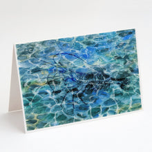 Load image into Gallery viewer, Shrimp Under water Greeting Cards -  Blank Note Cards – 8-Pack of Artist-Designed Cards with Envelopes