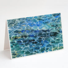 Load image into Gallery viewer, Eel Under water Greeting Cards -  Blank Note Cards – 8-Pack of Artist-Designed Cards with Envelopes