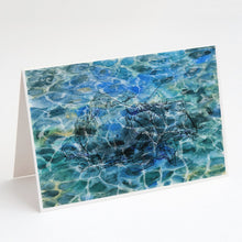 Load image into Gallery viewer, Hermit Crab Under water Greeting Cards -  Blank Note Cards – 8-Pack of Artist-Designed Cards with Envelopes