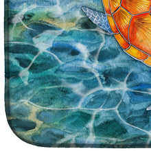 Load image into Gallery viewer, Sea Turtle Dish Drying Mat – Absorbent, Artistic Kitchen Essentials BB5364DDM