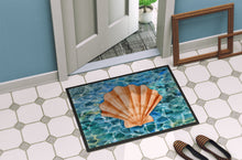 Load image into Gallery viewer, Scallop Shell and Water Doormat - 24x36 Decorative Floor Mat – Indoor/Outdoor Rug with Artistic Flair BB5367JMAT