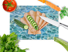 Load image into Gallery viewer, Scallop Shell and Water Glass Cutting Boards – Durable, Decorative Kitchen Art Large BB5367LCB