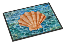 Load image into Gallery viewer, Scallop Shell and Water Doormat - 18x27 Decorative Floor Mat – Indoor/Outdoor Rug with Artistic Flair BB5367MAT
