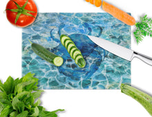 Load image into Gallery viewer, Blue Crab Under Water Glass Cutting Boards – Durable, Decorative Kitchen Art Large BB5369LCB