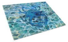 Load image into Gallery viewer, Blue Crab Under Water Glass Cutting Boards – Durable, Decorative Kitchen Art Large BB5369LCB
