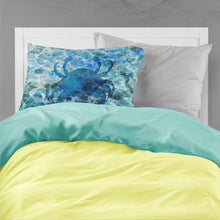 Load image into Gallery viewer, Blue Crab Under Water Fabric Standard Pillowcase – Artistic Decorative Front, White Back BB5369PILLOWCASE