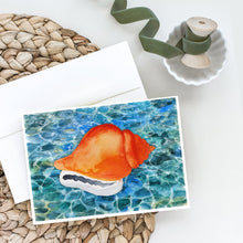 Load image into Gallery viewer, Sea Shell Greeting Cards -  Blank Note Cards – 8-Pack of Artist-Designed Cards with Envelopes