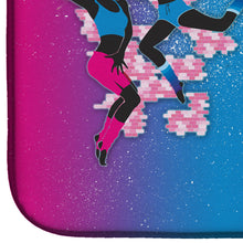 Load image into Gallery viewer, Hip Hop in Pink Blue Dish Drying Mat – Absorbent, Artistic Kitchen Essentials BB5373DDM
