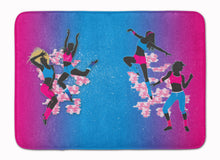 Load image into Gallery viewer, Hip Hop in Pink Blue Machine Washable Memory Foam Mat BB5373RUG