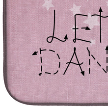 Load image into Gallery viewer, Let's Dance Linen Pink Dish Drying Mat – Absorbent, Artistic Kitchen Essentials BB5375DDM